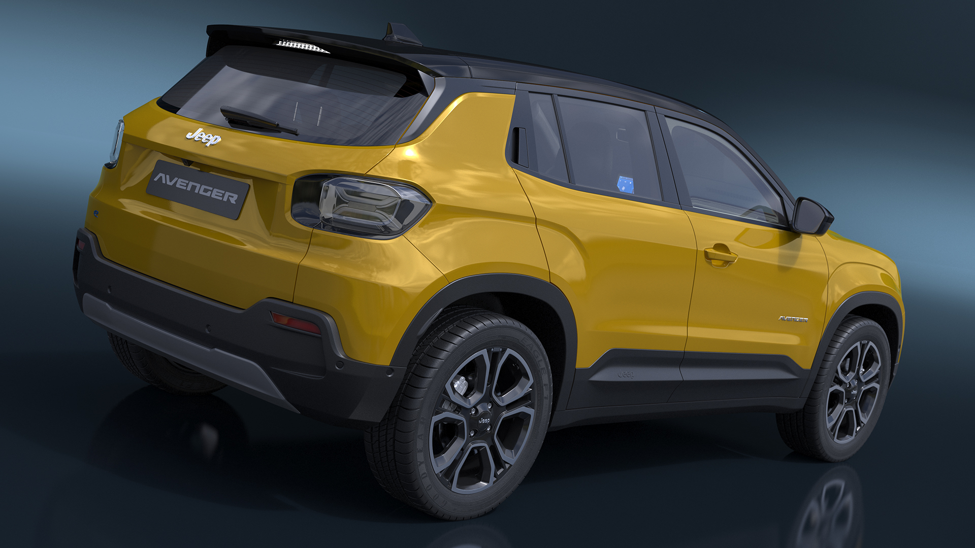 Jeep Avenger Yellow 3D model