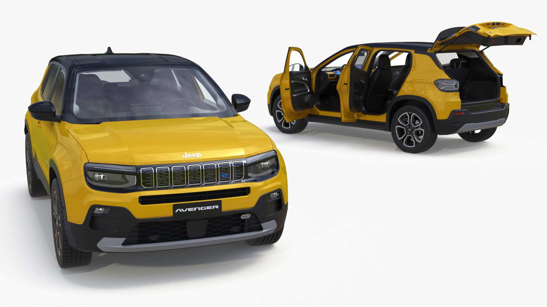 Jeep Avenger Yellow 3D model