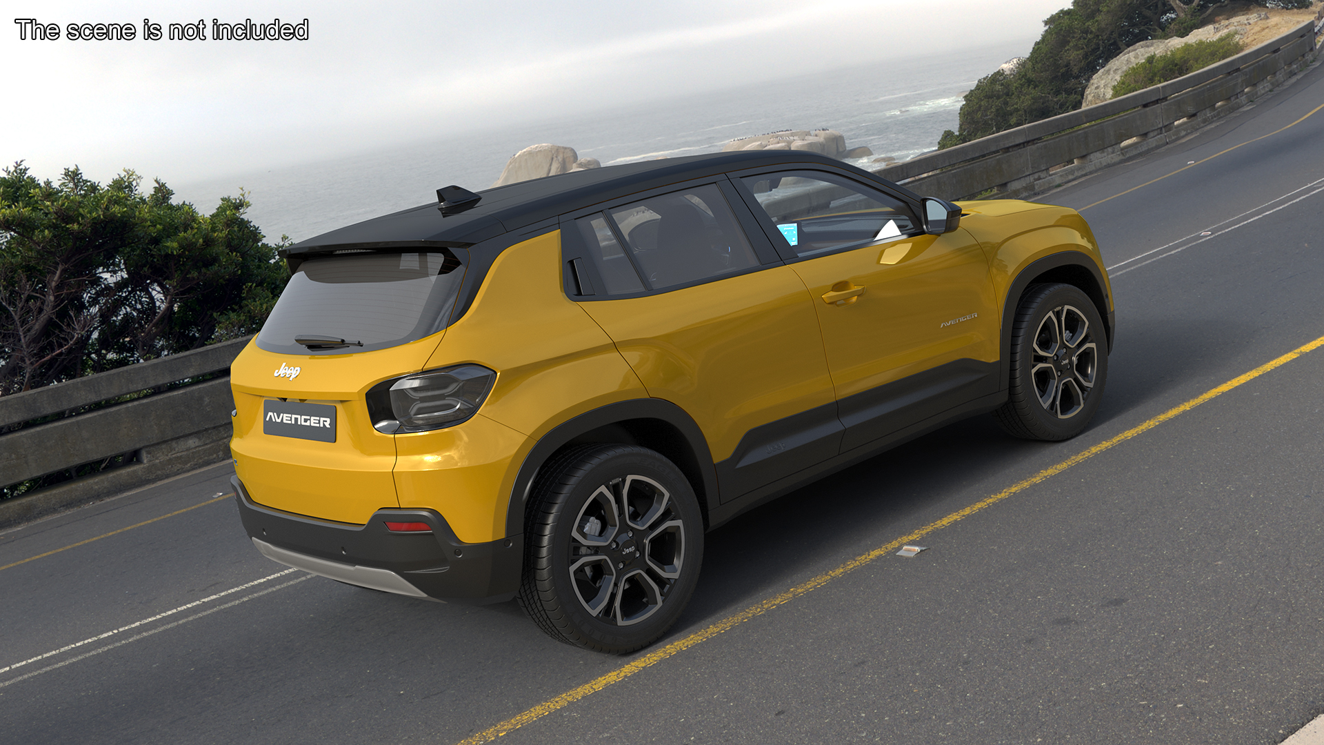 Jeep Avenger Yellow 3D model