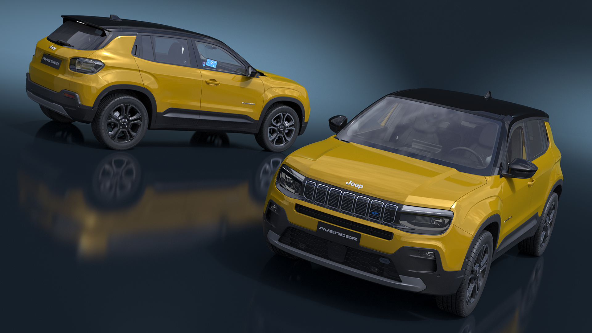 Jeep Avenger Yellow 3D model