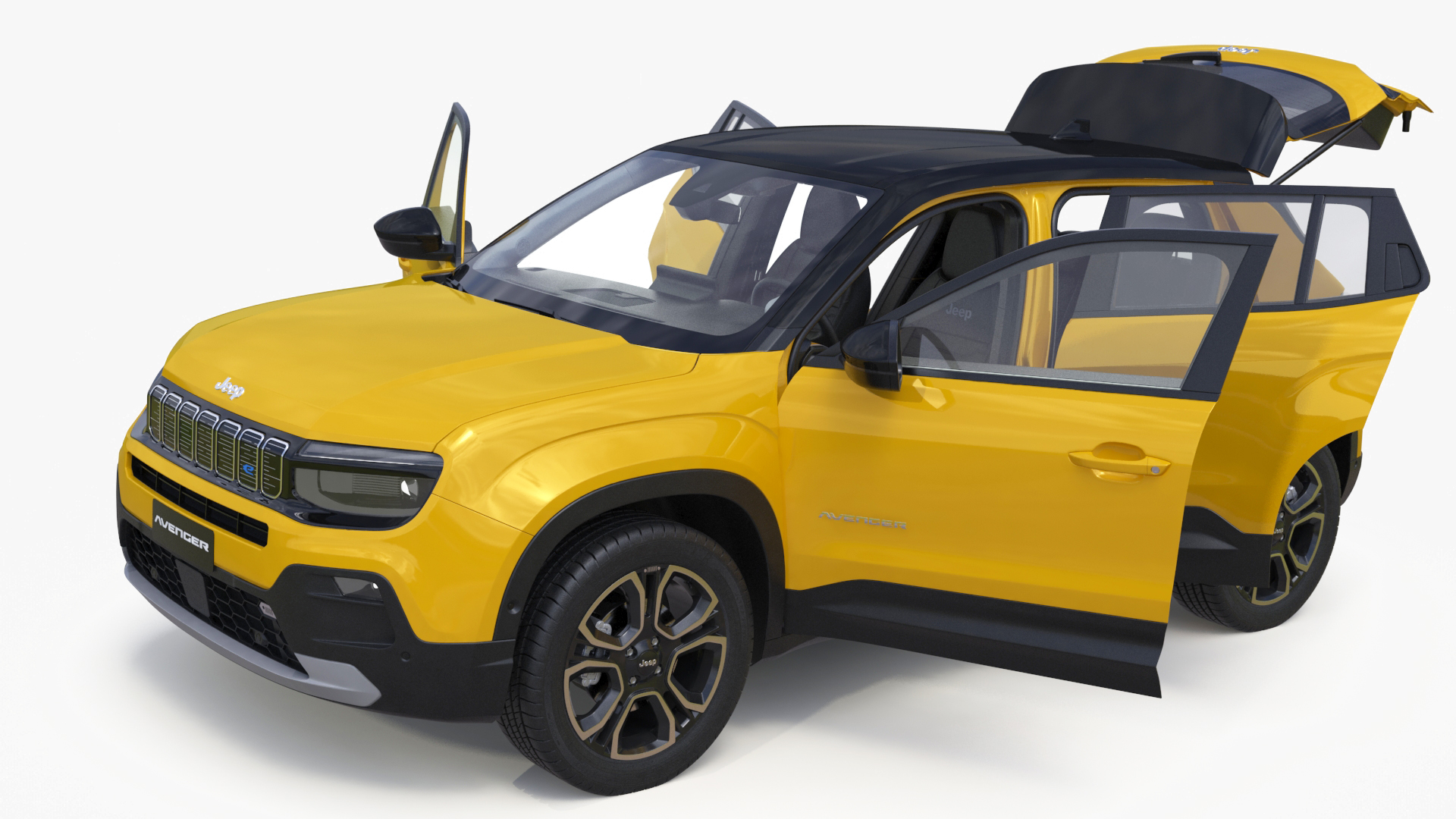 Jeep Avenger Yellow 3D model