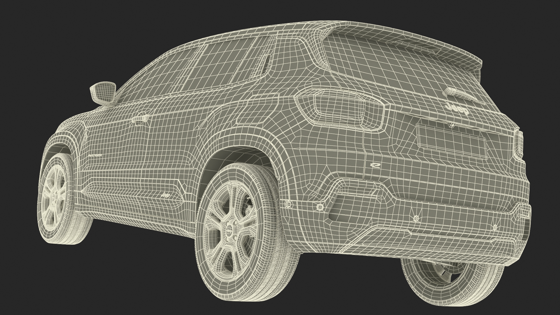 Jeep Avenger Yellow 3D model