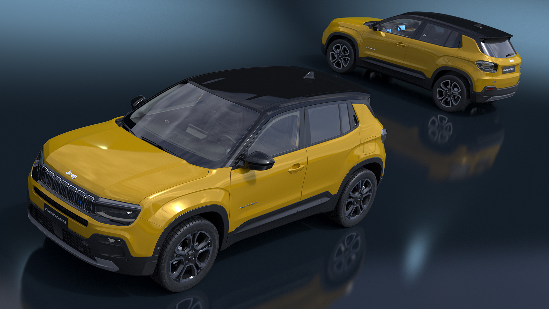 Jeep Avenger Yellow 3D model