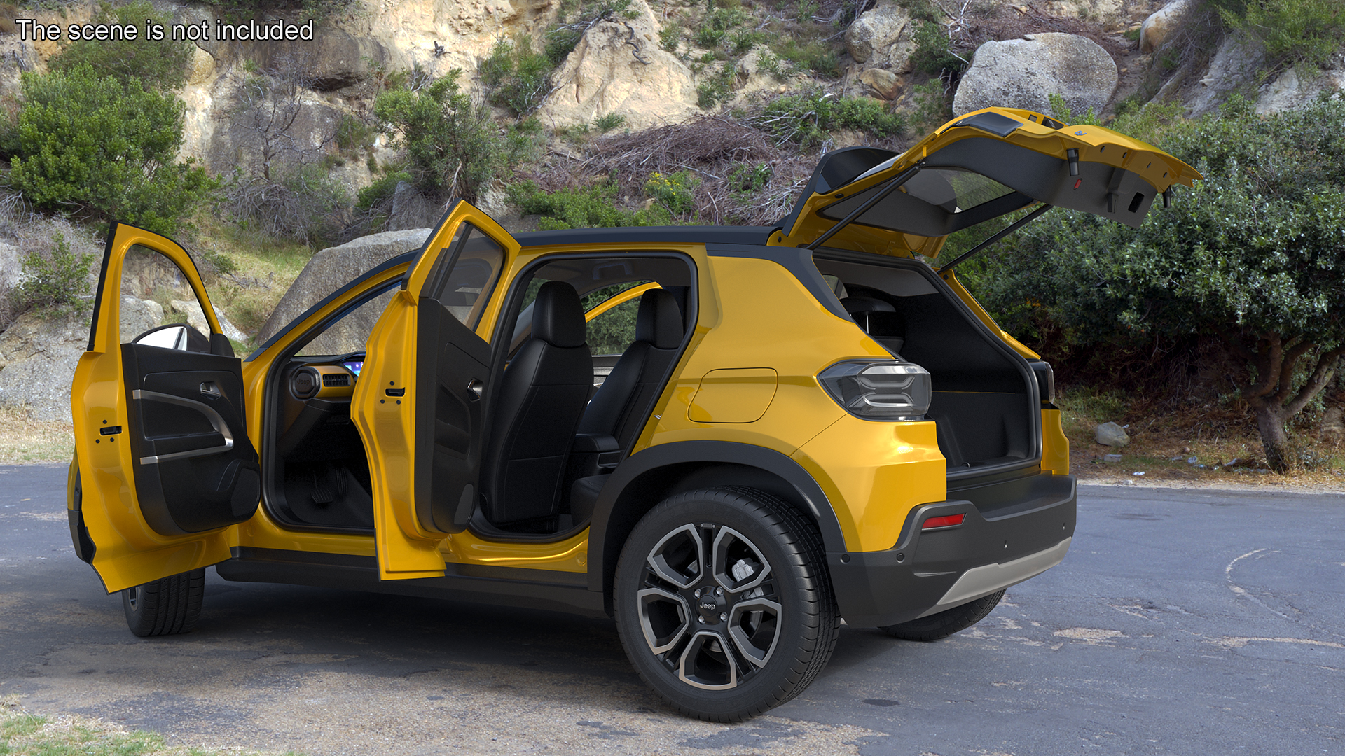 Jeep Avenger Yellow 3D model