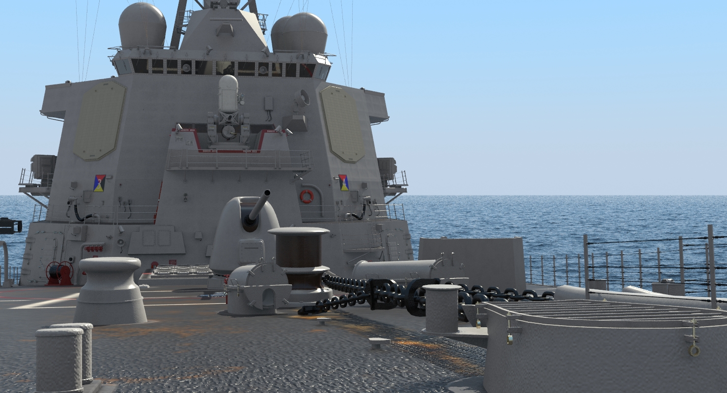 Arleigh Burke Destroyer McFaul DDG 74 3D