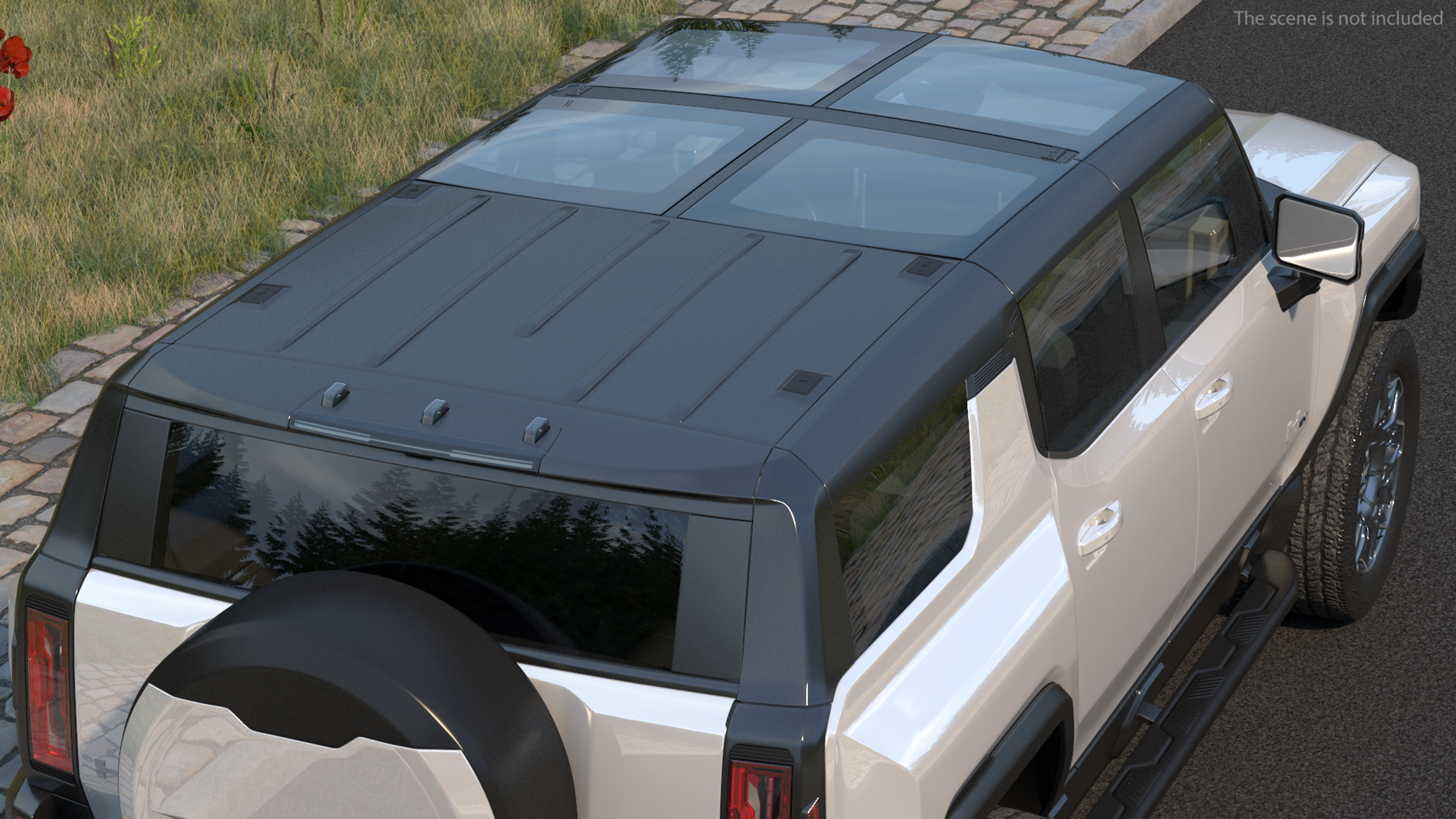 3D GMC Hummer EV SUV White model