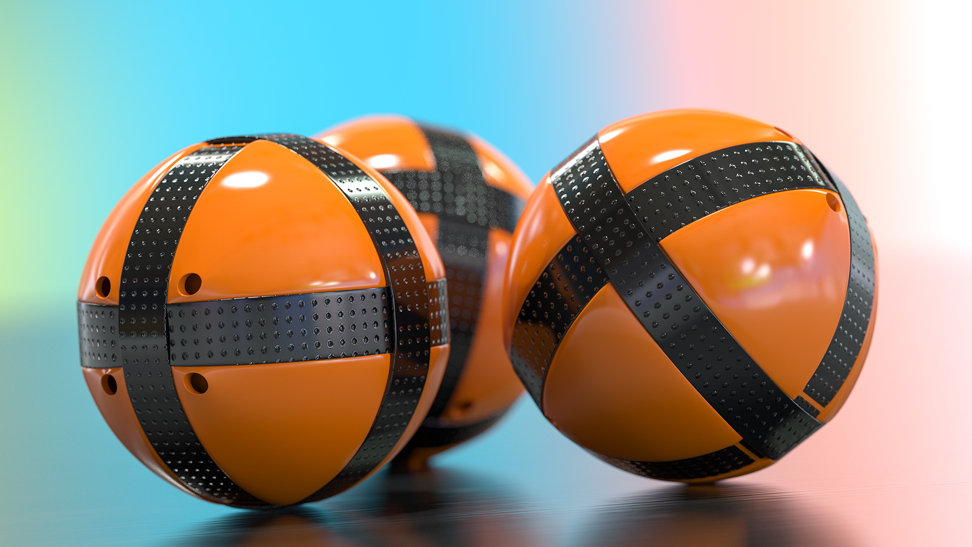 Velcro Target Balls 3D model