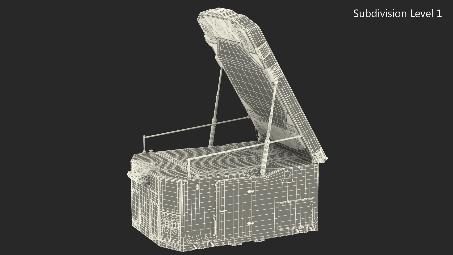 S300 Camouflage Radar Flap Lid B 3D