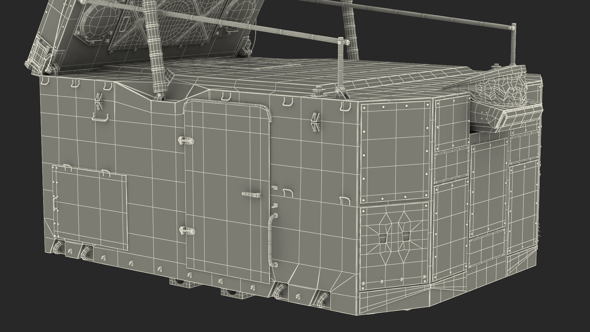 S300 Camouflage Radar Flap Lid B 3D