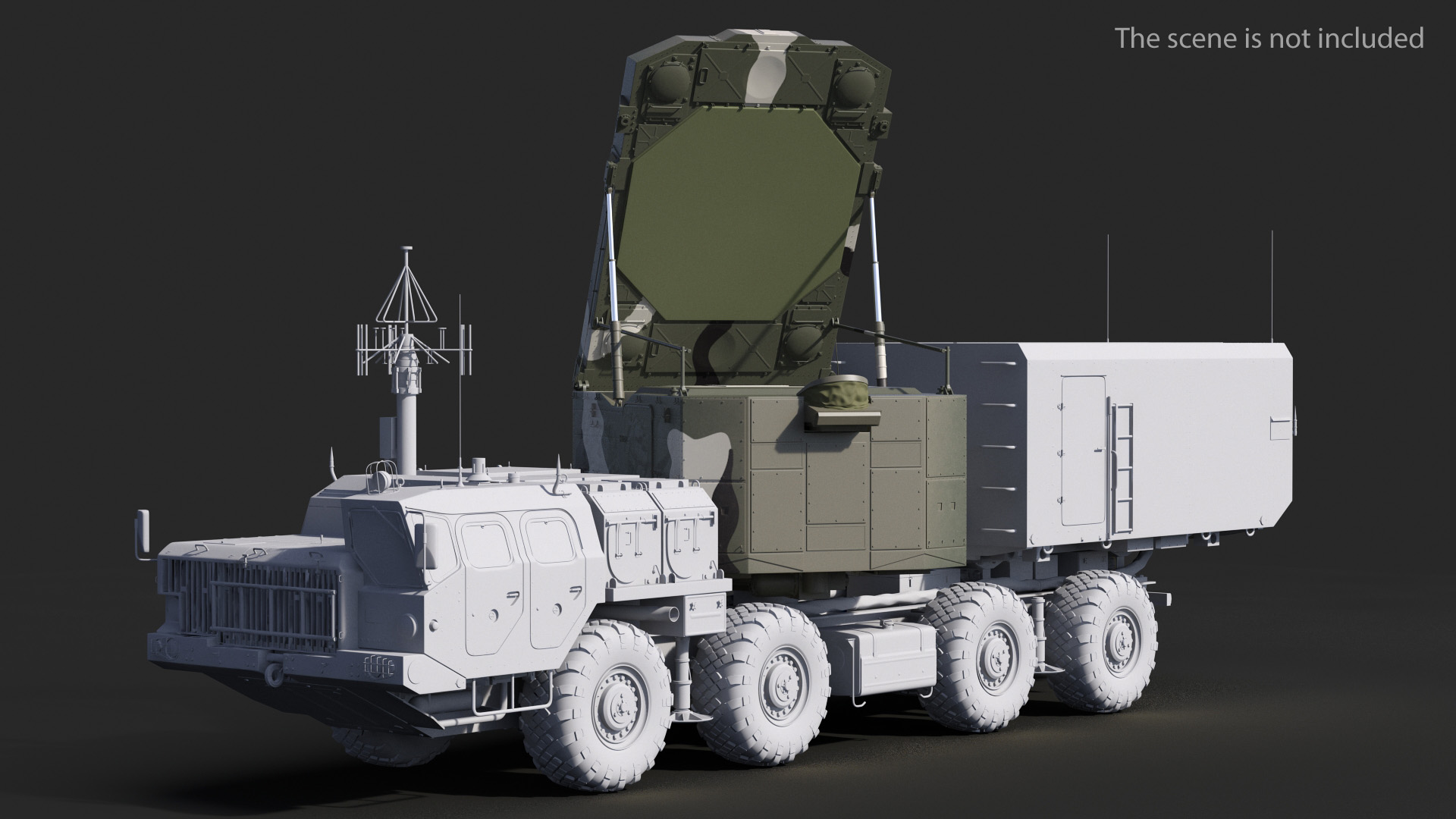 S300 Camouflage Radar Flap Lid B 3D