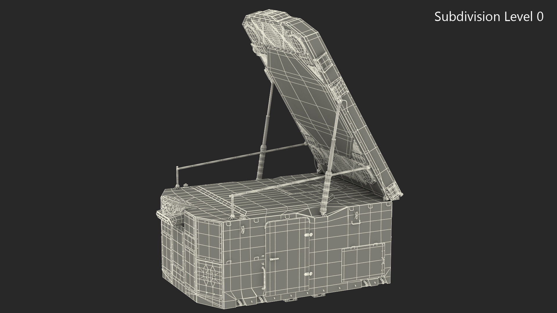 S300 Camouflage Radar Flap Lid B 3D