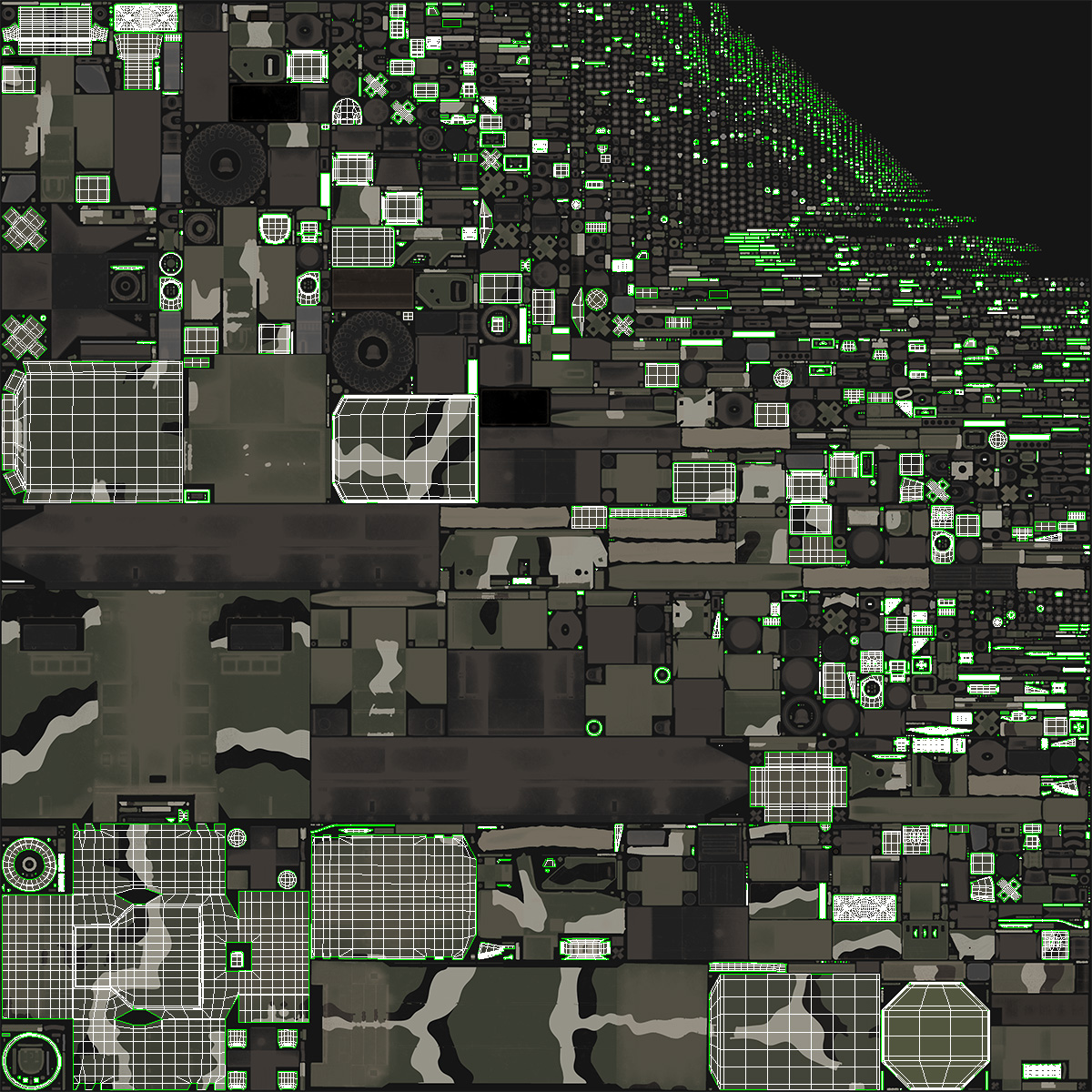 S300 Camouflage Radar Flap Lid B 3D