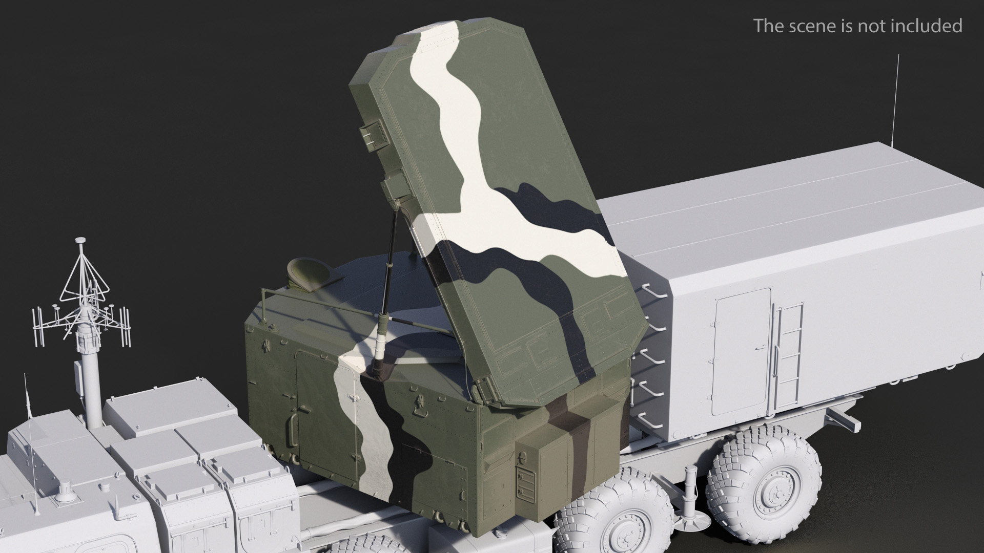 S300 Camouflage Radar Flap Lid B 3D