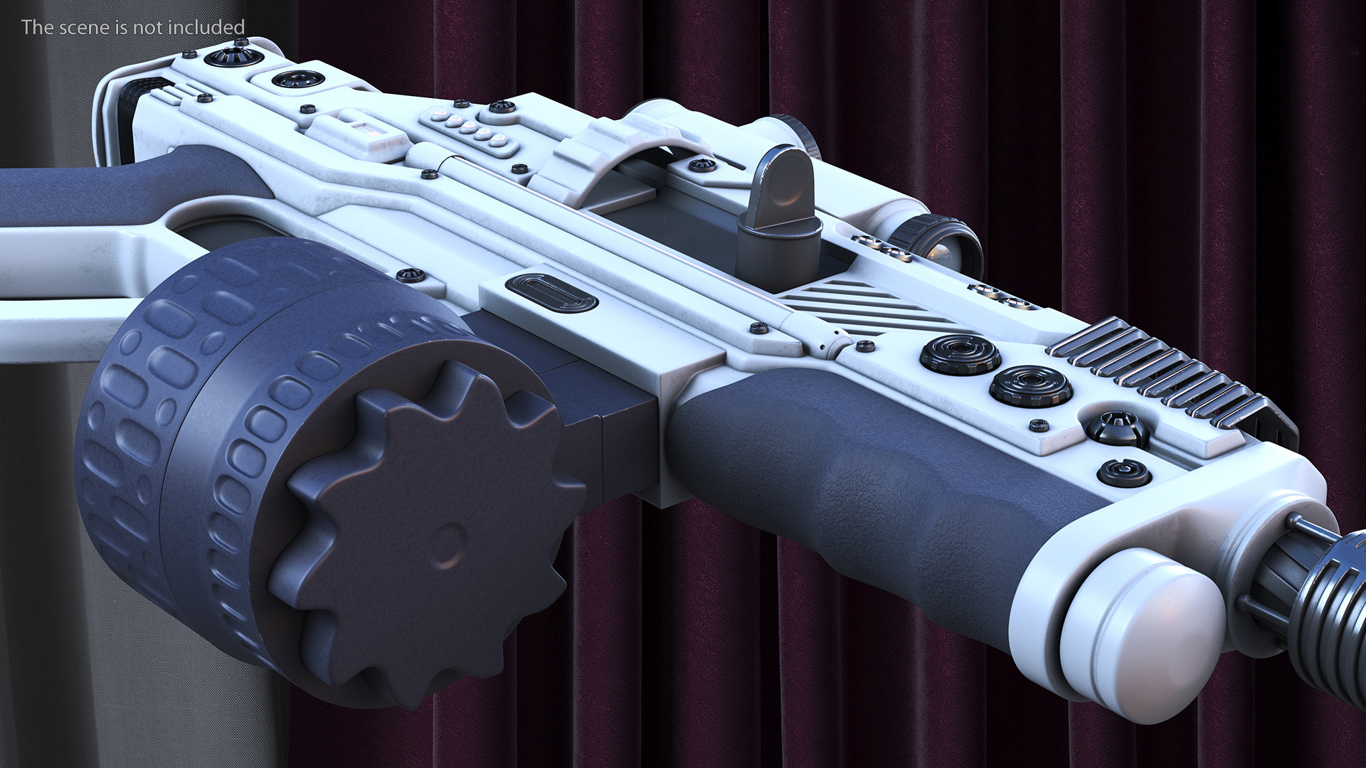 3D Futuristic Rifle Rigged model