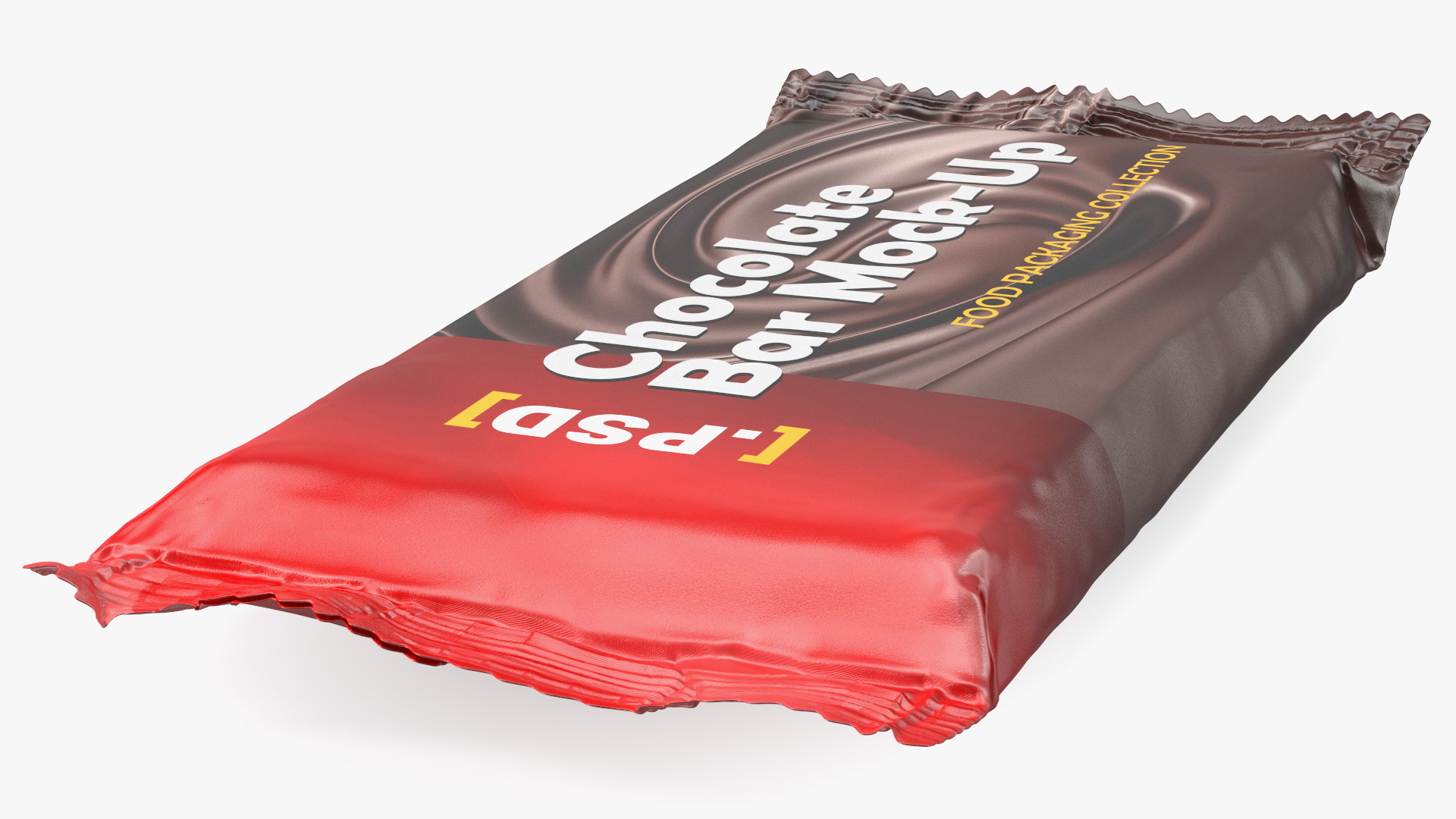 3D model Wide Chocolate Bar Mockup