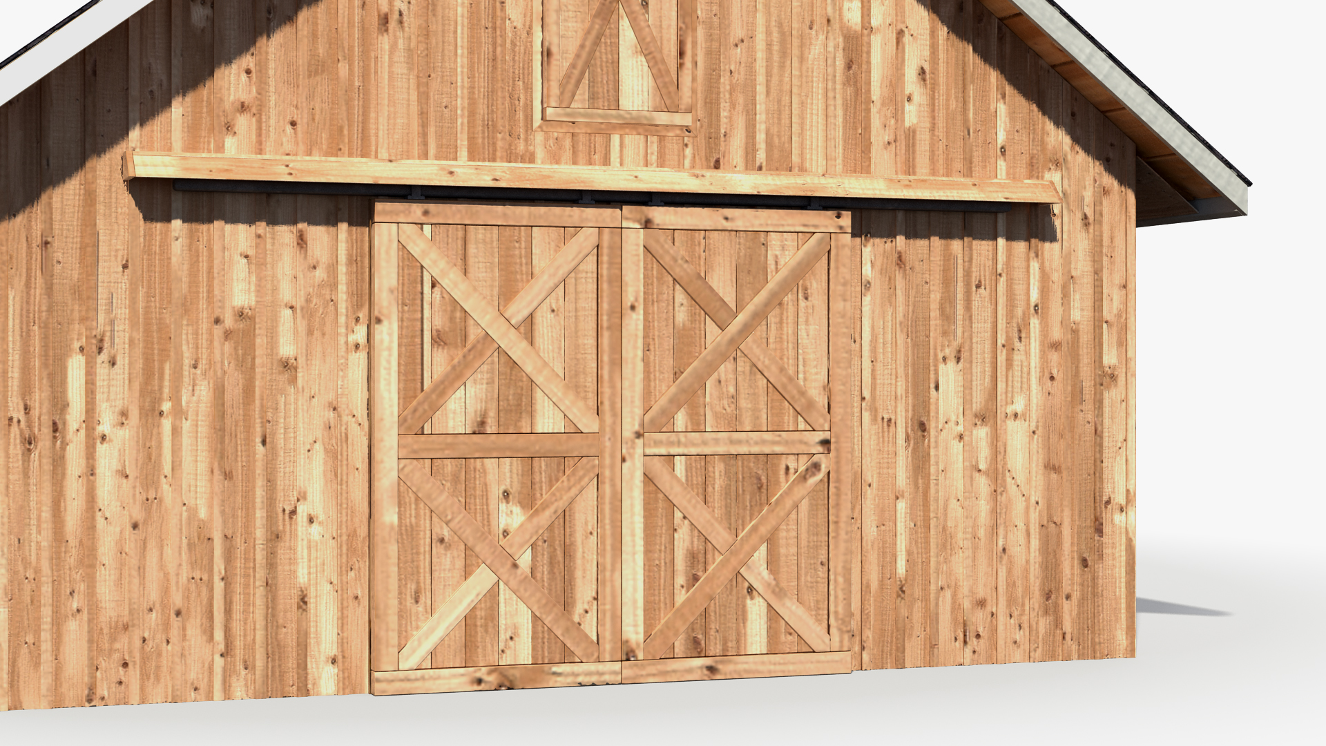 3D Rustic Wooden Barn model