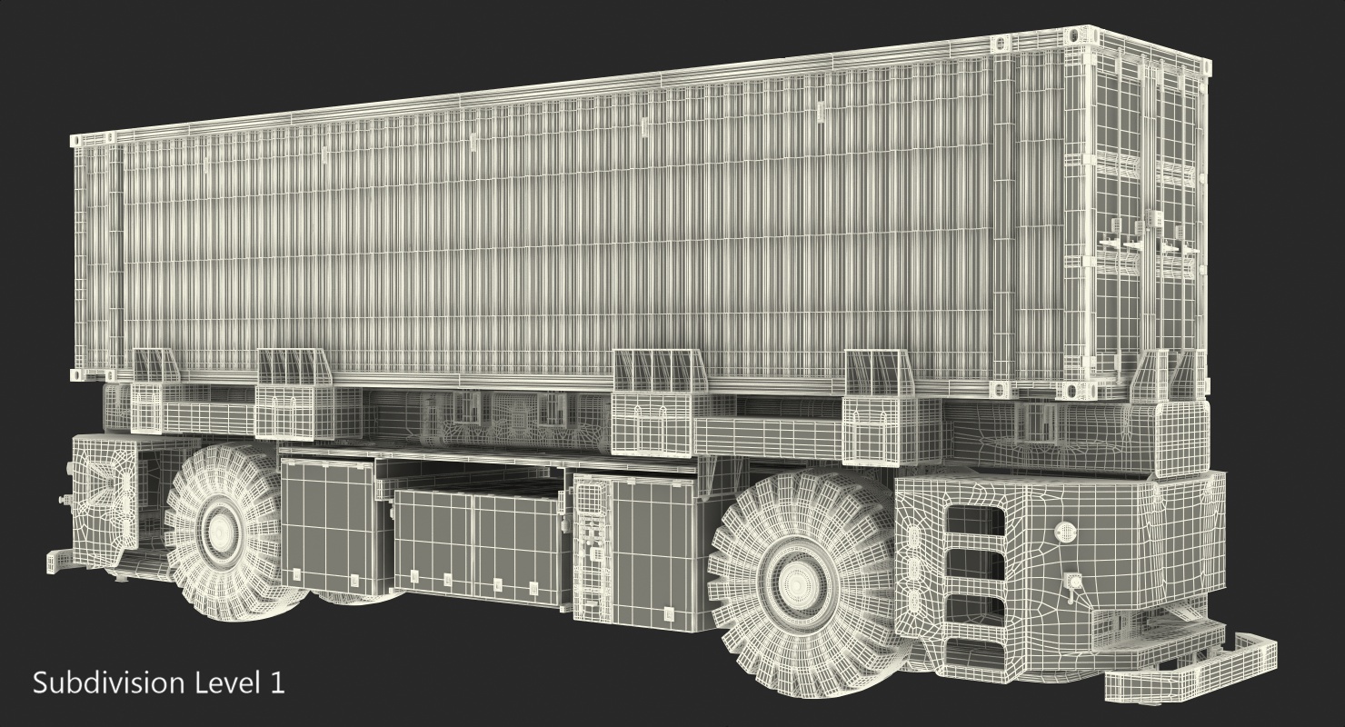 3D AGV Generic with Container