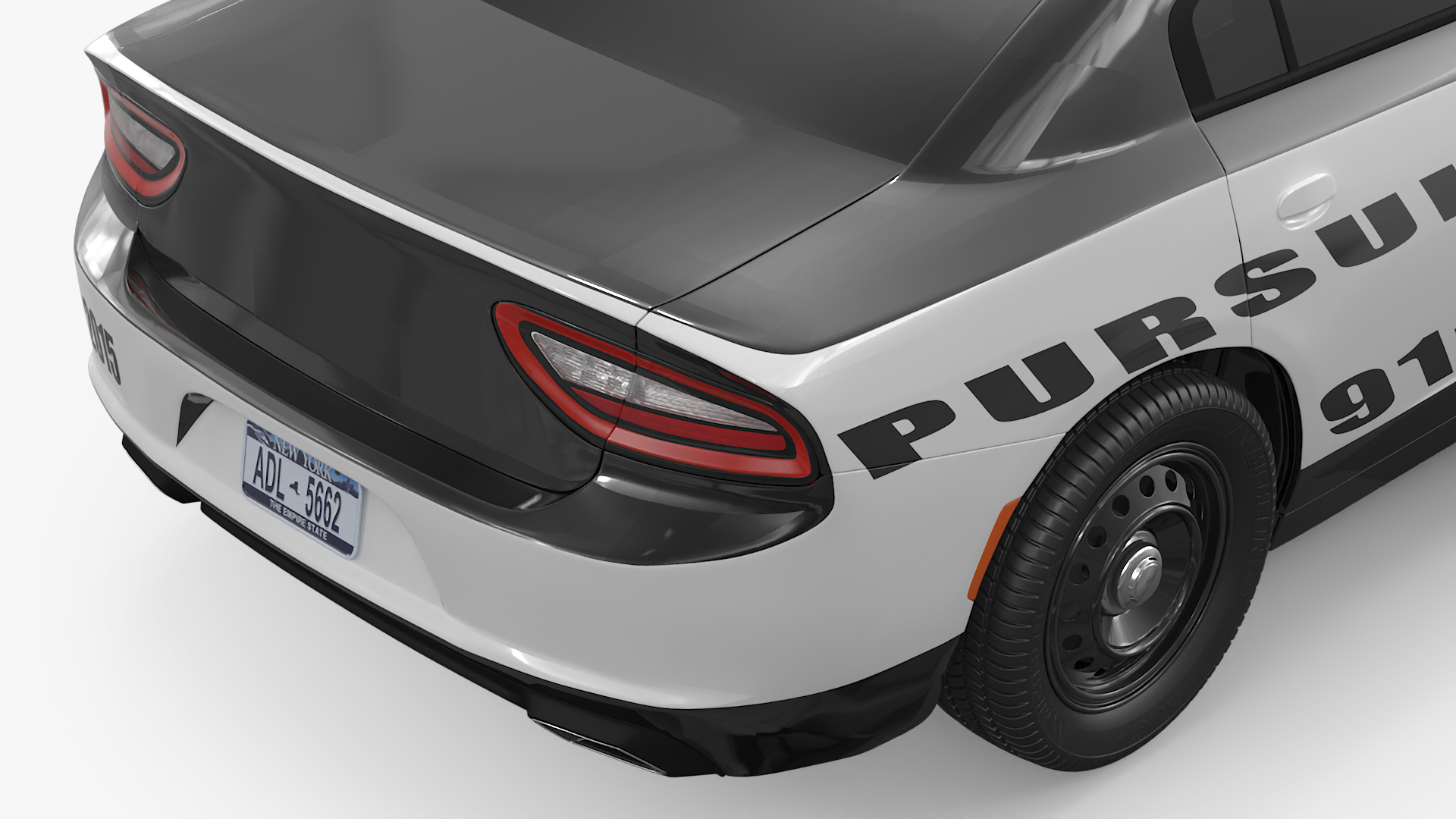 SWAT Officer with Asian Prisoner and Police Car 3D