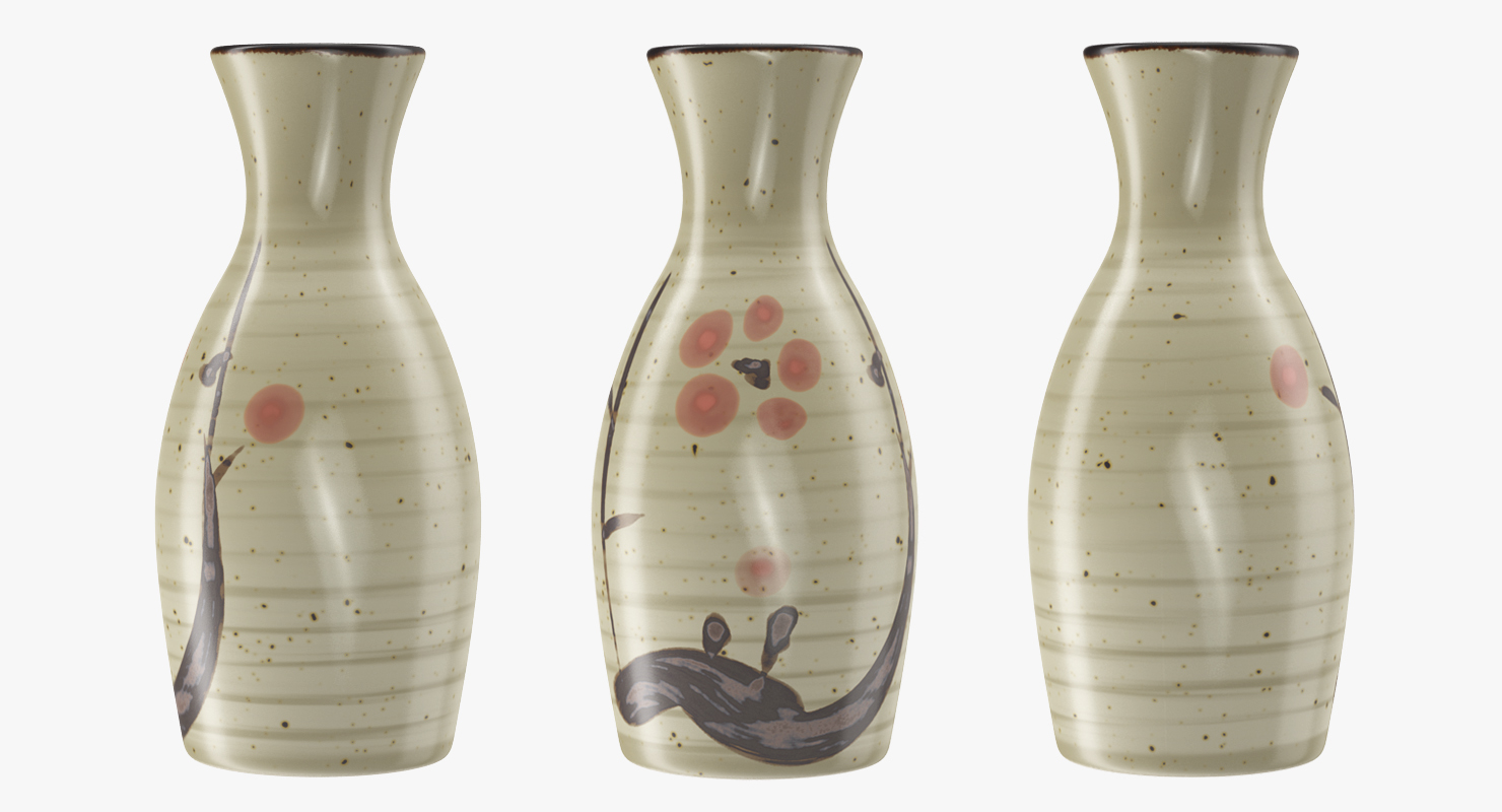 3D Japanese Vase model