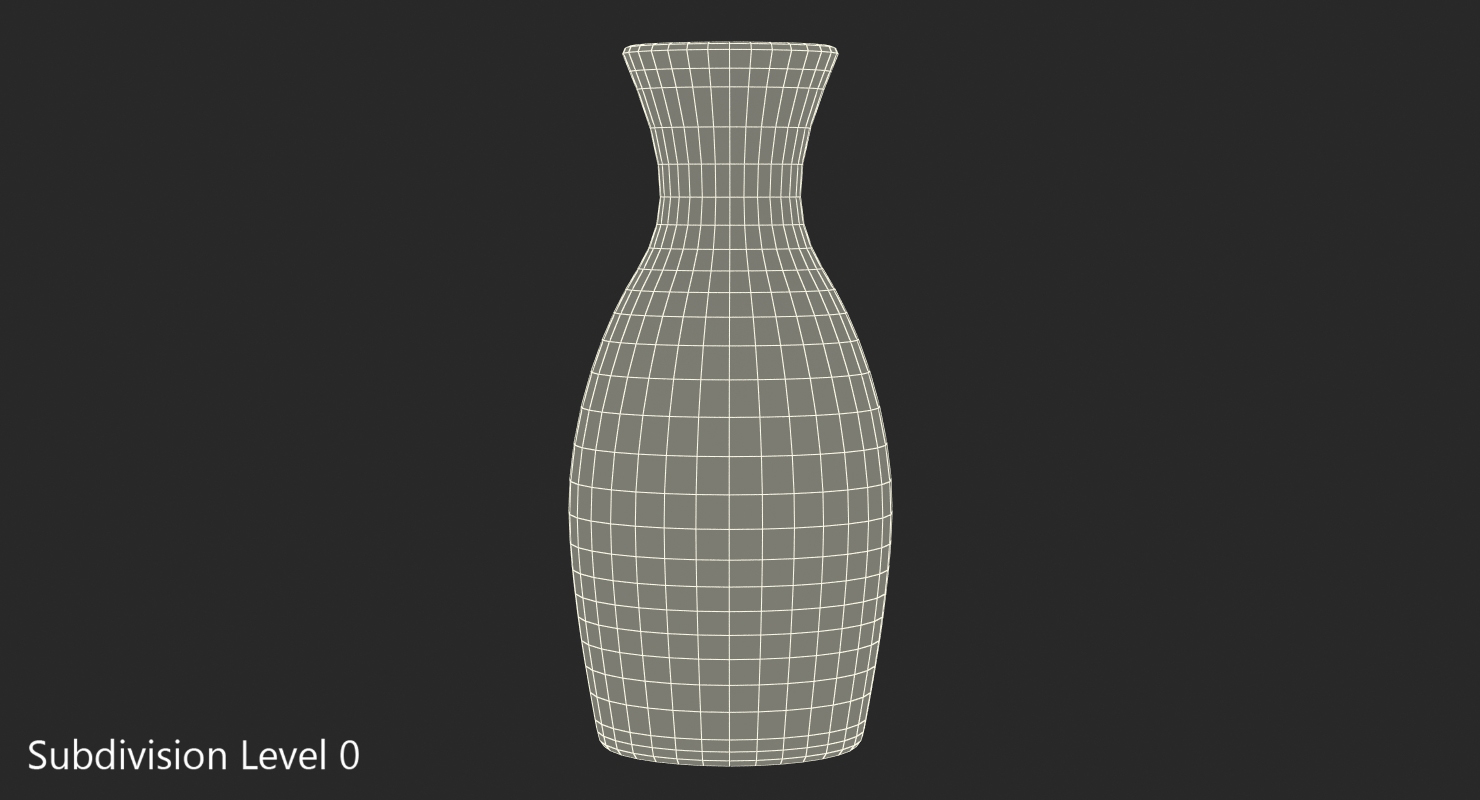 3D Japanese Vase model