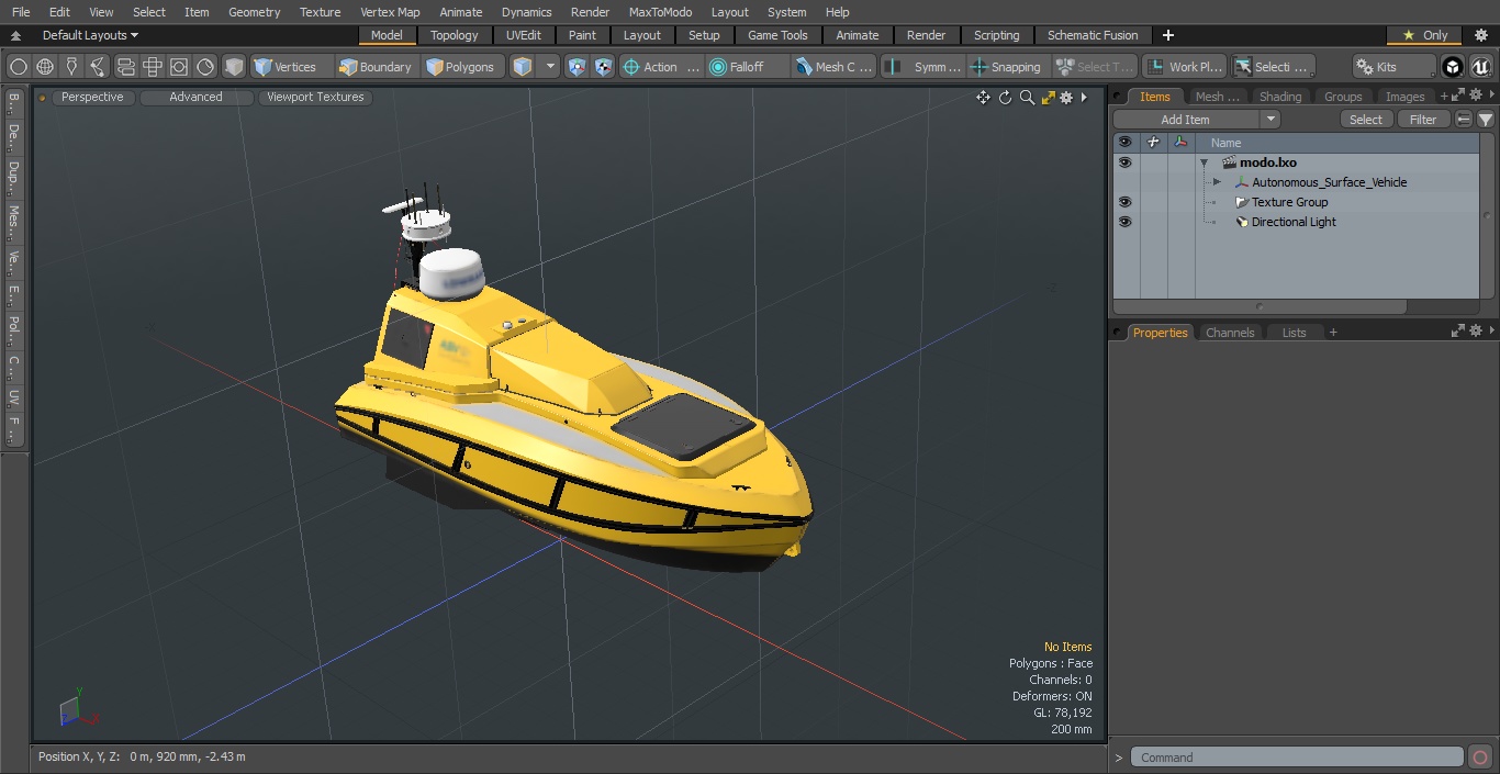 3D Autonomous Surface Vehicle