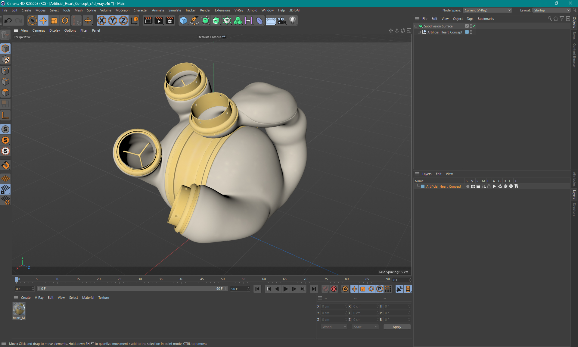 Artificial Heart Concept 3D model