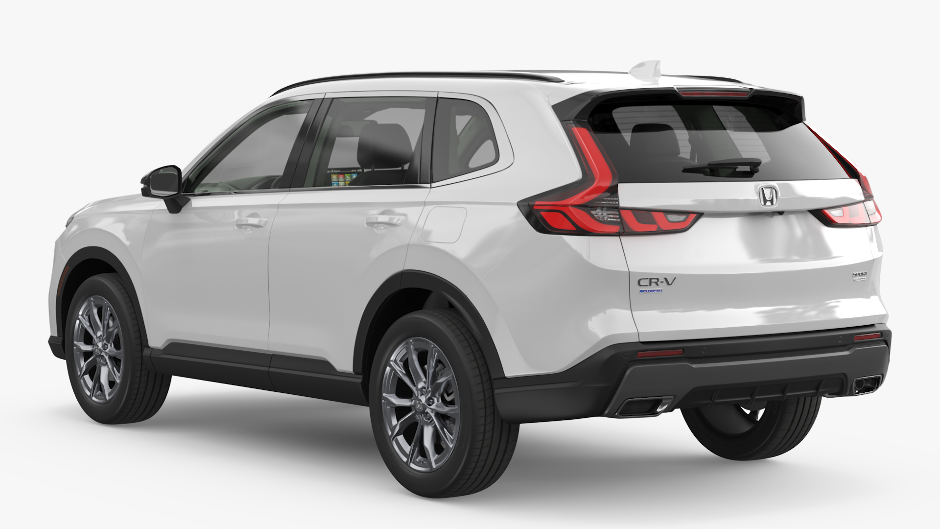 3D 2025 Honda CR-V White Rigged model