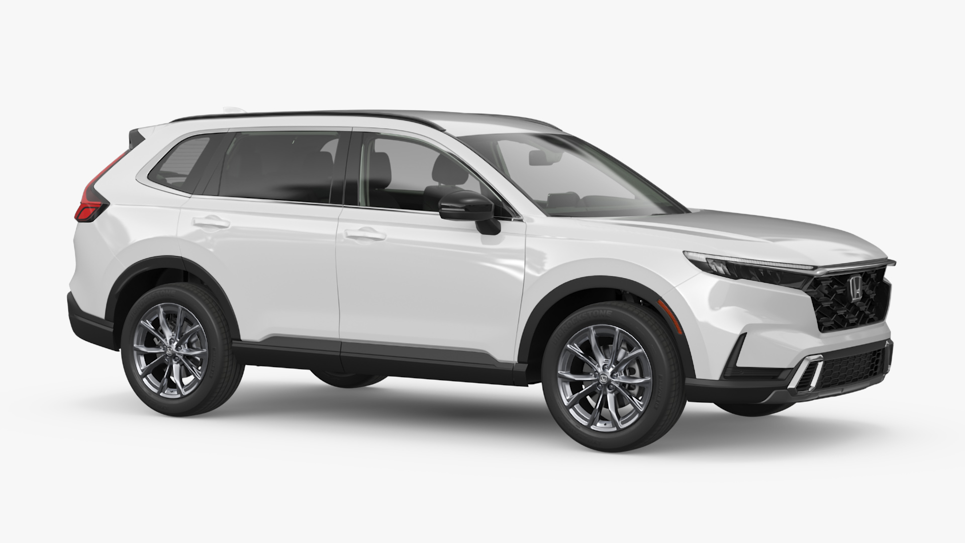 3D 2025 Honda CR-V White Rigged model