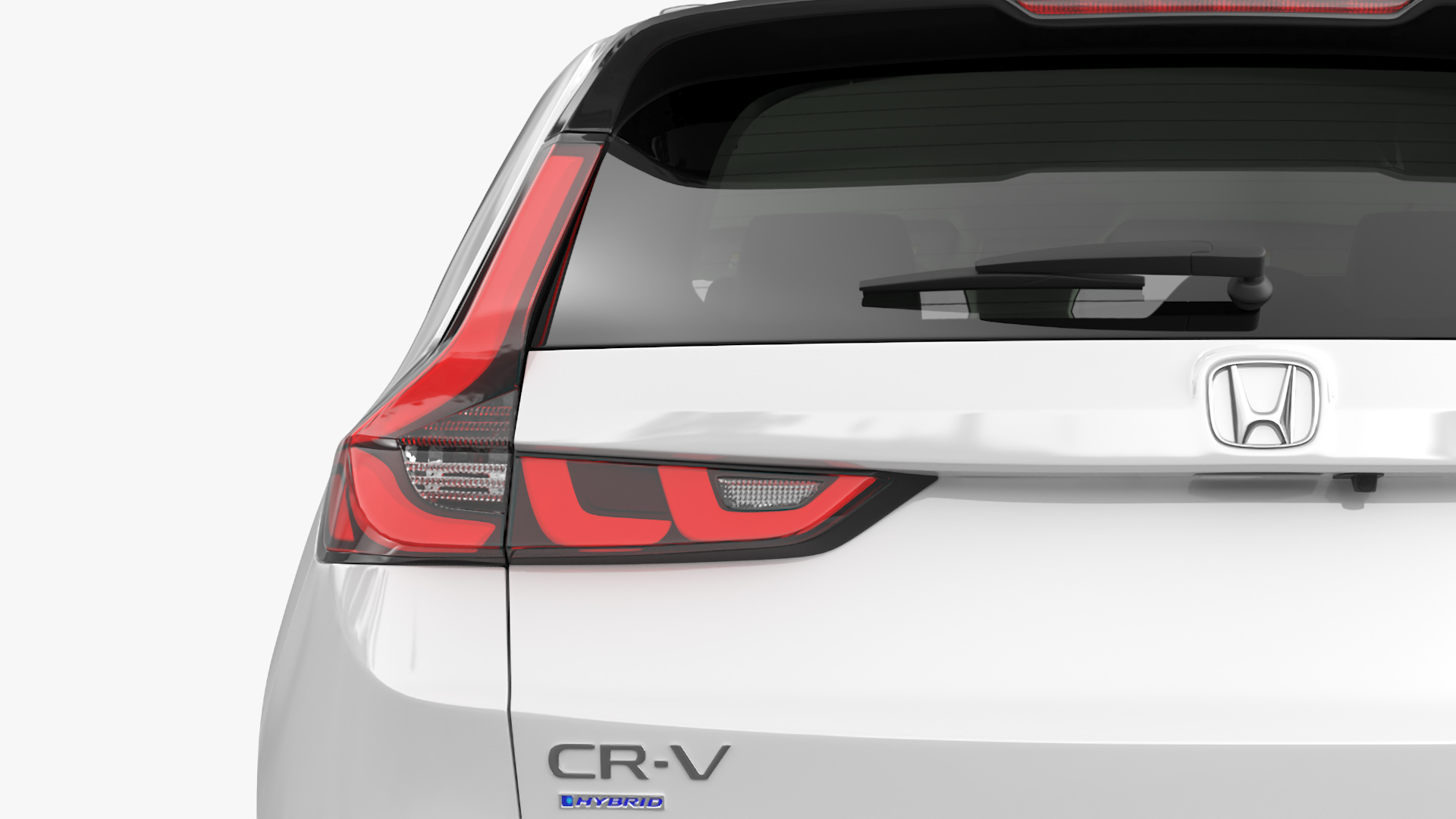 3D 2025 Honda CR-V White Rigged model