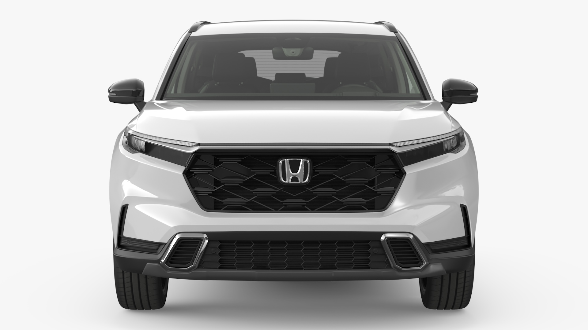 3D 2025 Honda CR-V White Rigged model