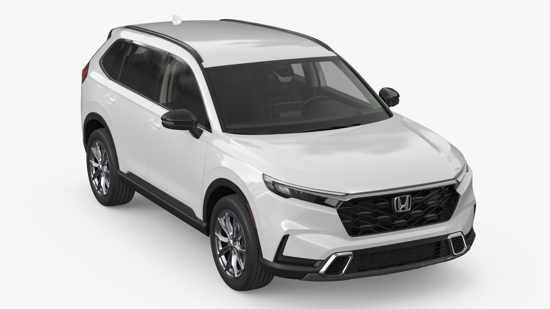 3D 2025 Honda CR-V White Rigged model