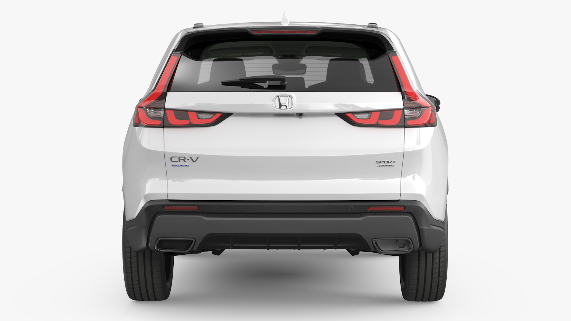 3D 2025 Honda CR-V White Rigged model