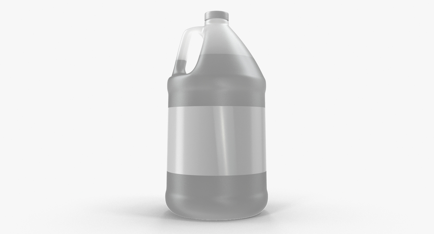 Plastic Jug With Lid Gallon 3D