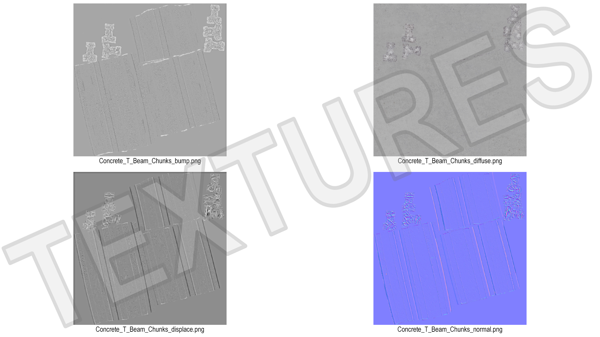 3D Concrete Floor T Beam