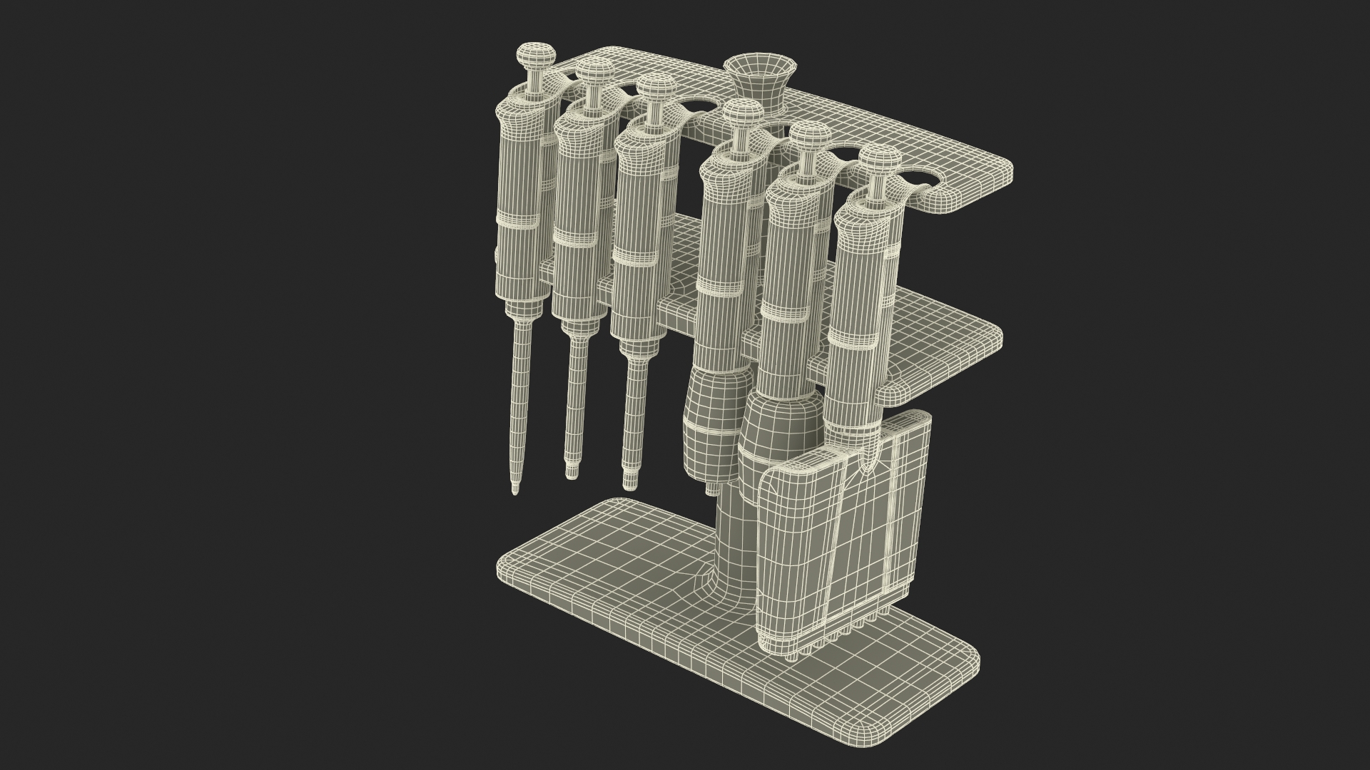 3D Laboratory Pipette Dispenser model