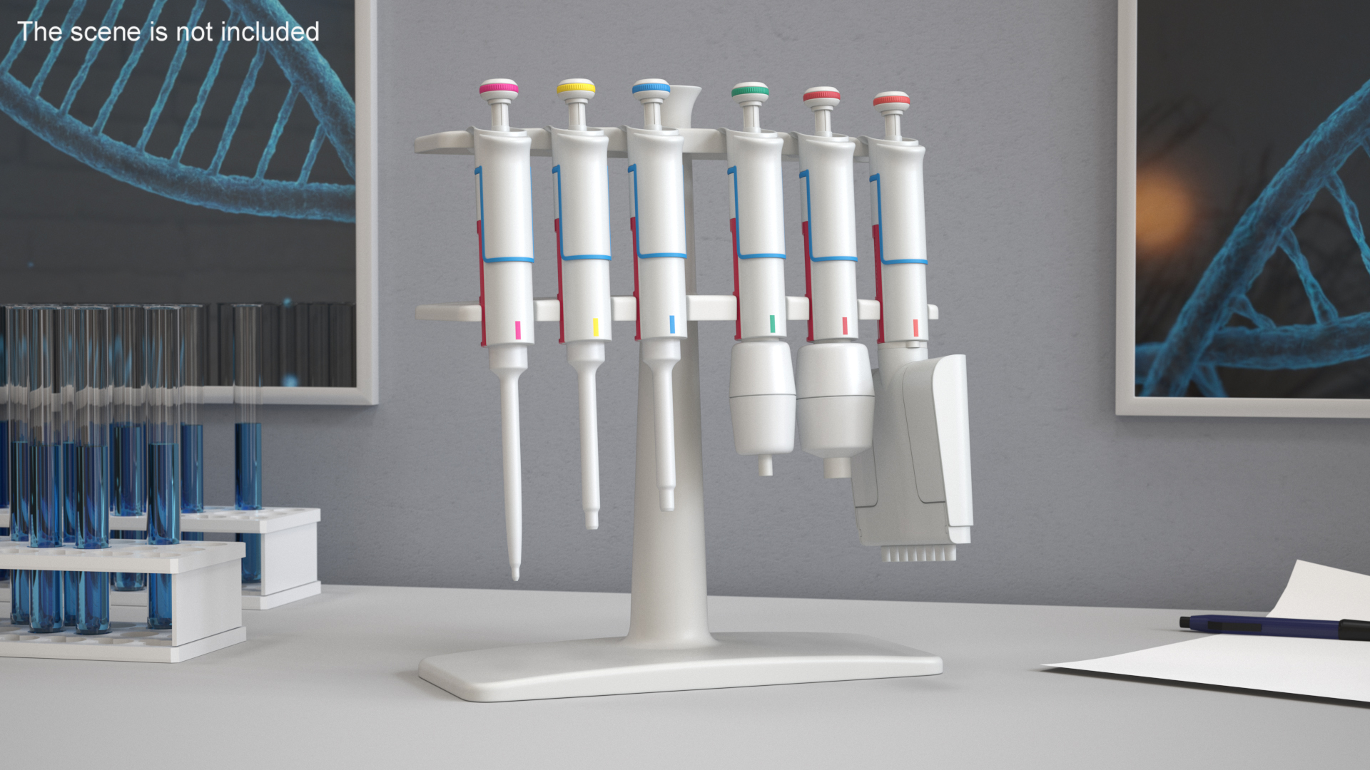 3D Laboratory Pipette Dispenser model