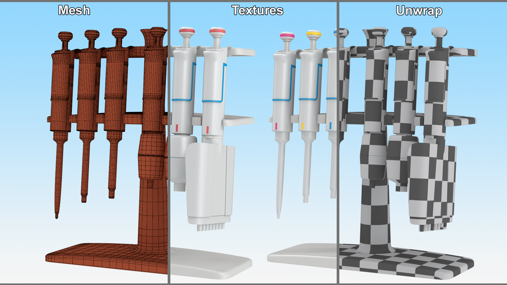 3D Laboratory Pipette Dispenser model