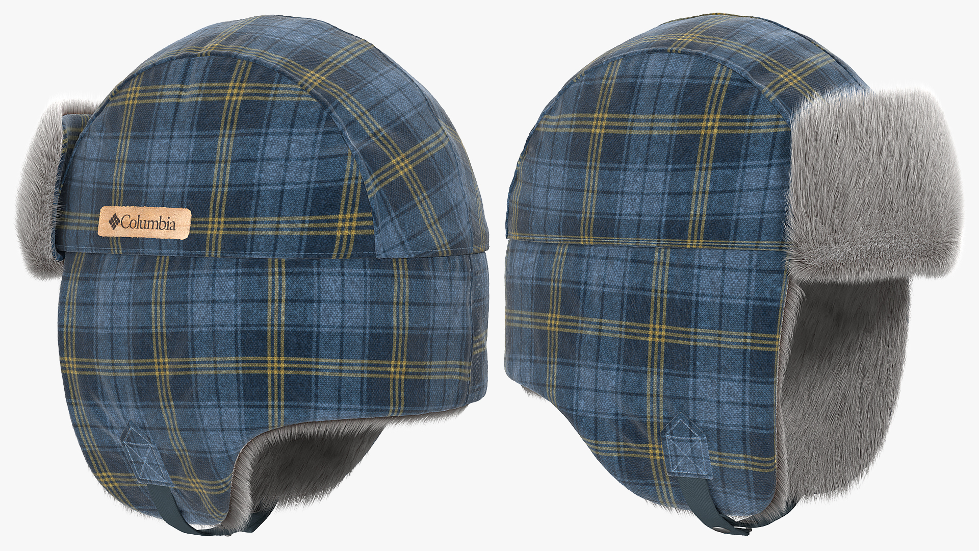 Trapper Hat Columbia Fur 3D model