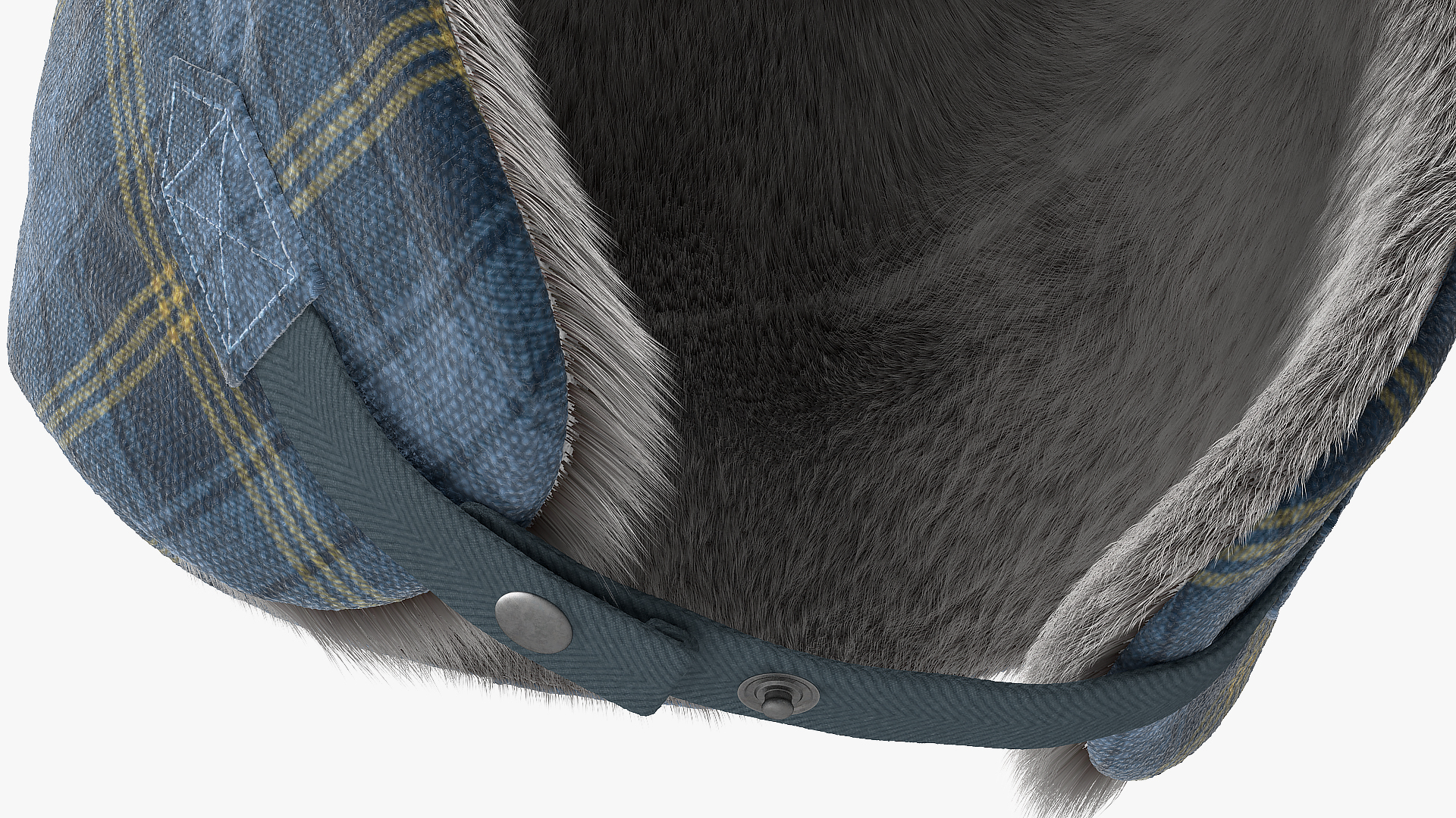 Trapper Hat Columbia Fur 3D model