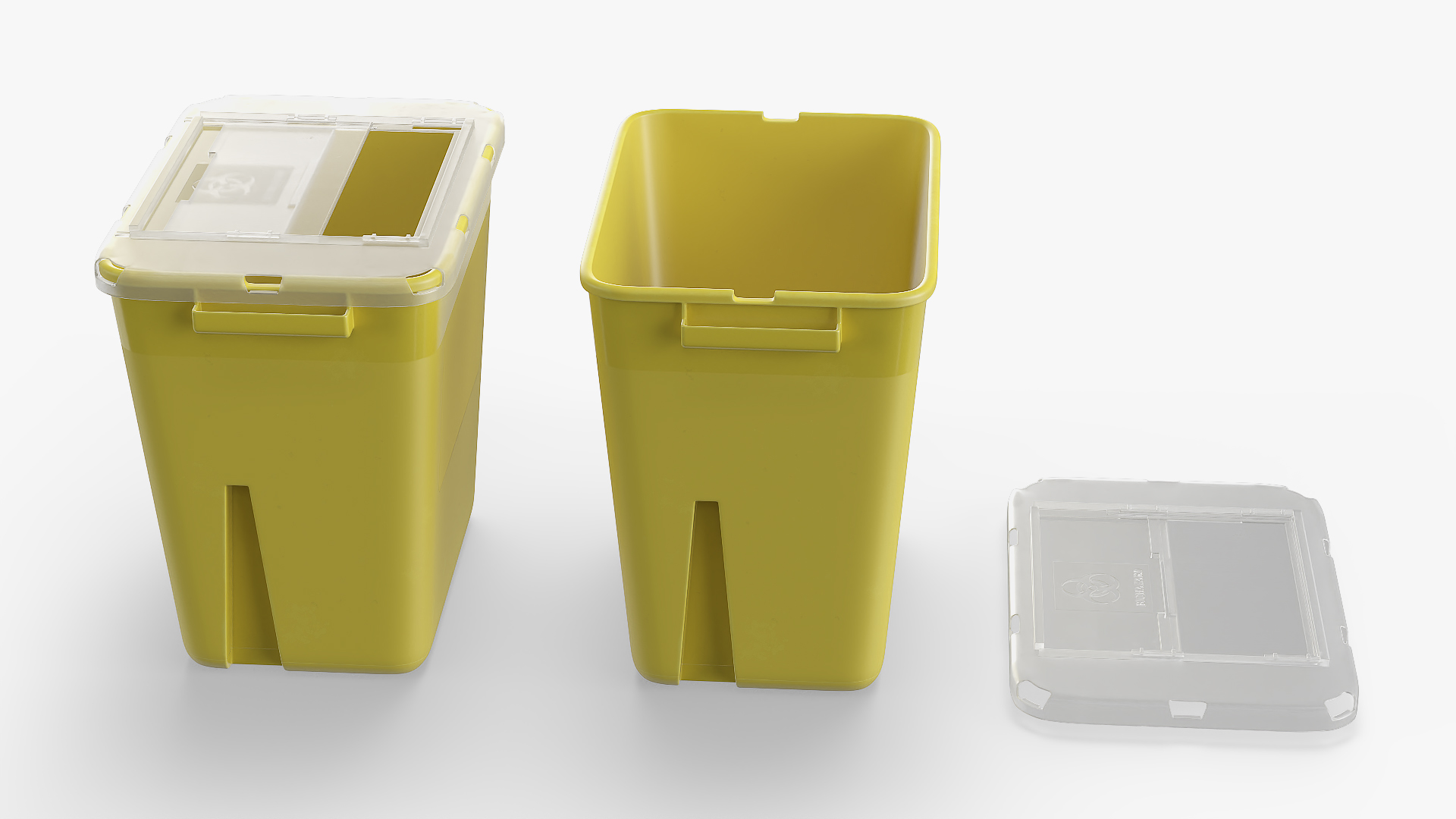 3D Waste Container 7L Plastic