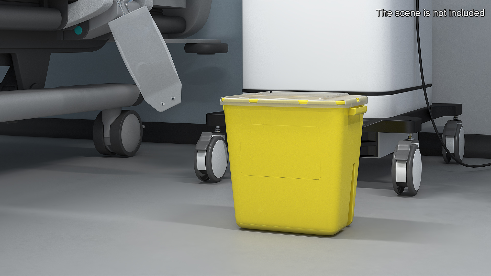 3D Waste Container 7L Plastic