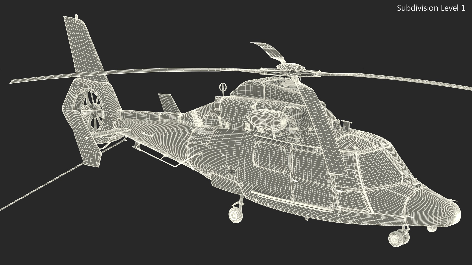 Black Huge Aerial Mockup Banner with Helicopter 3D