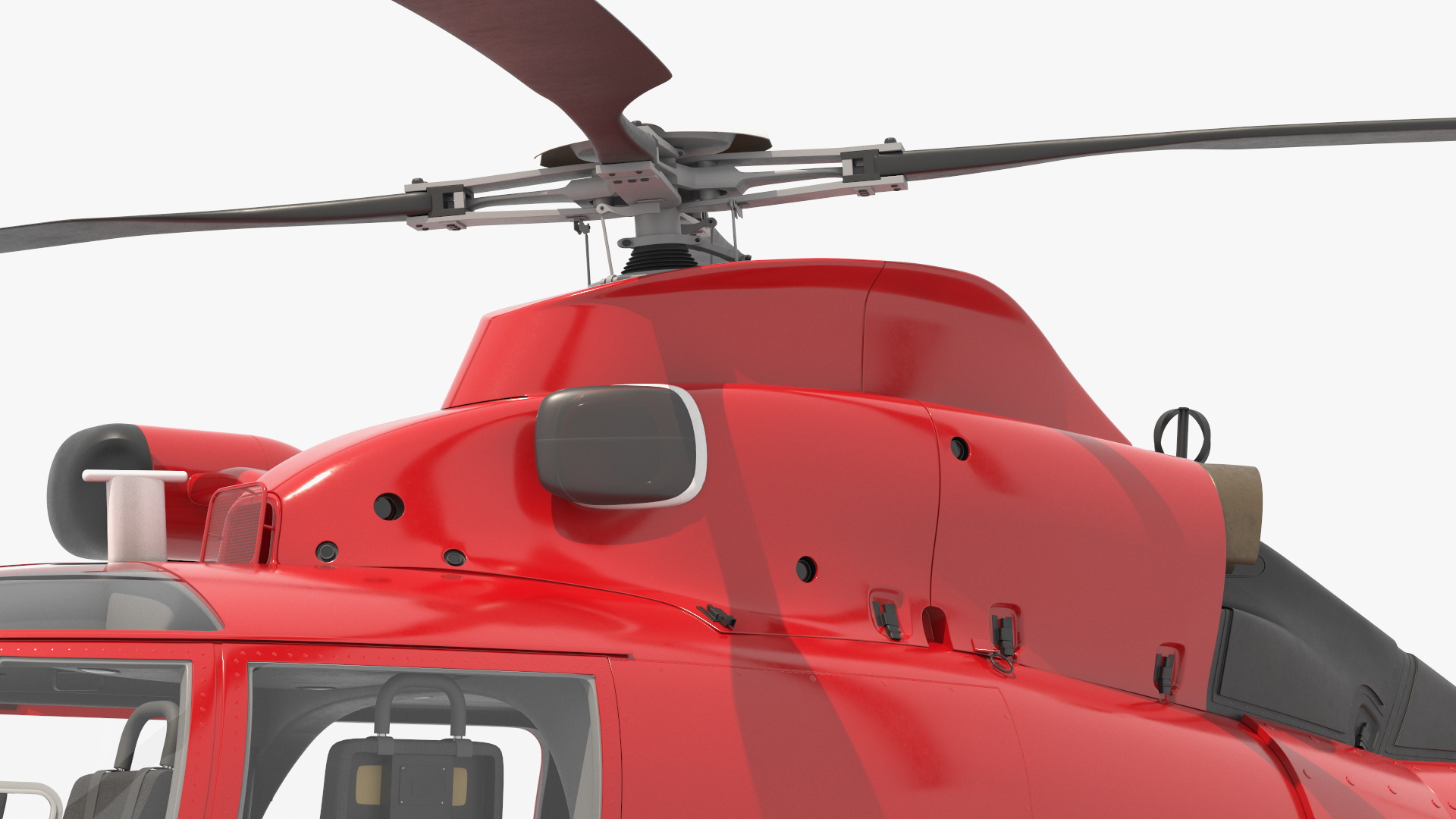 Black Huge Aerial Mockup Banner with Helicopter 3D