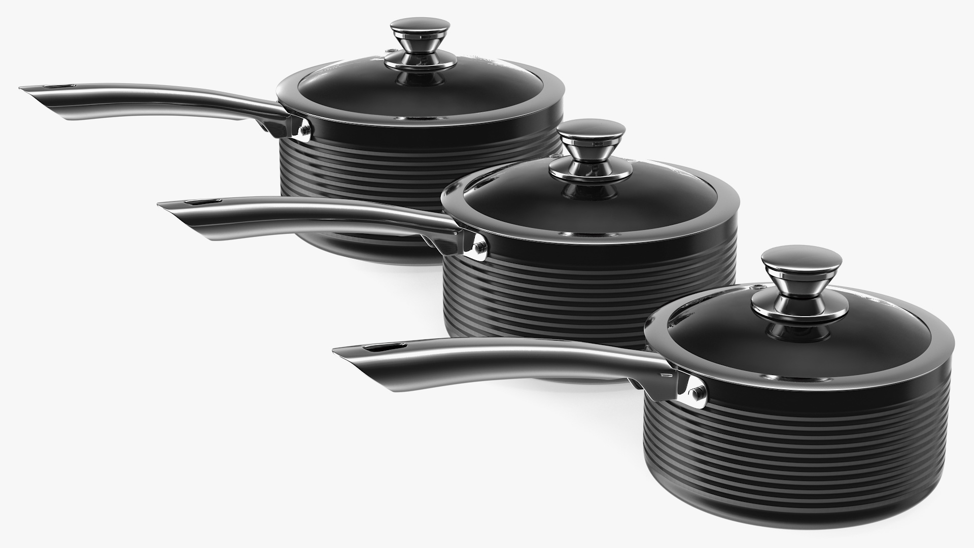 3D model Saucepan Set Generic