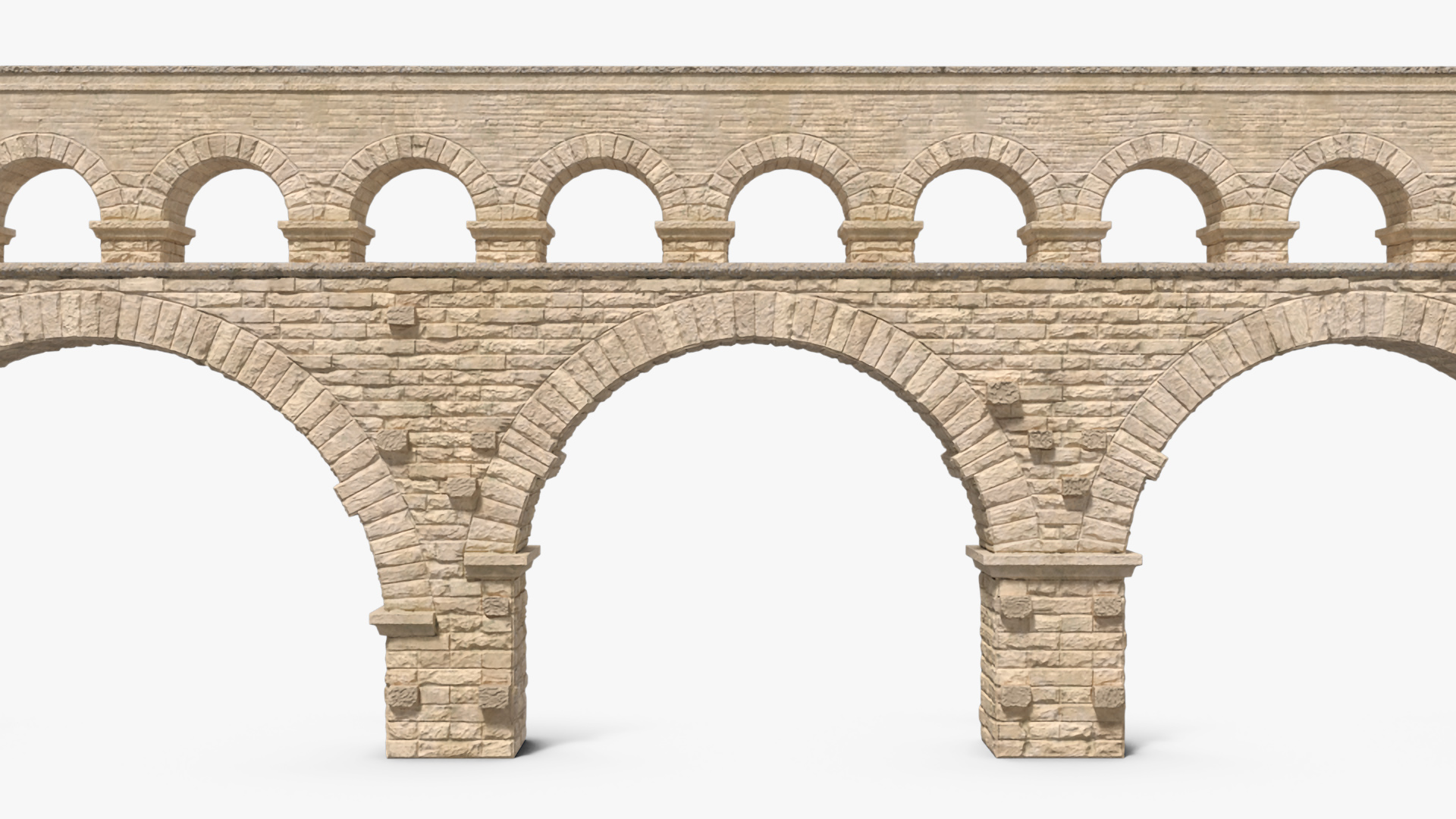 3D model Single Tier Aqueduct