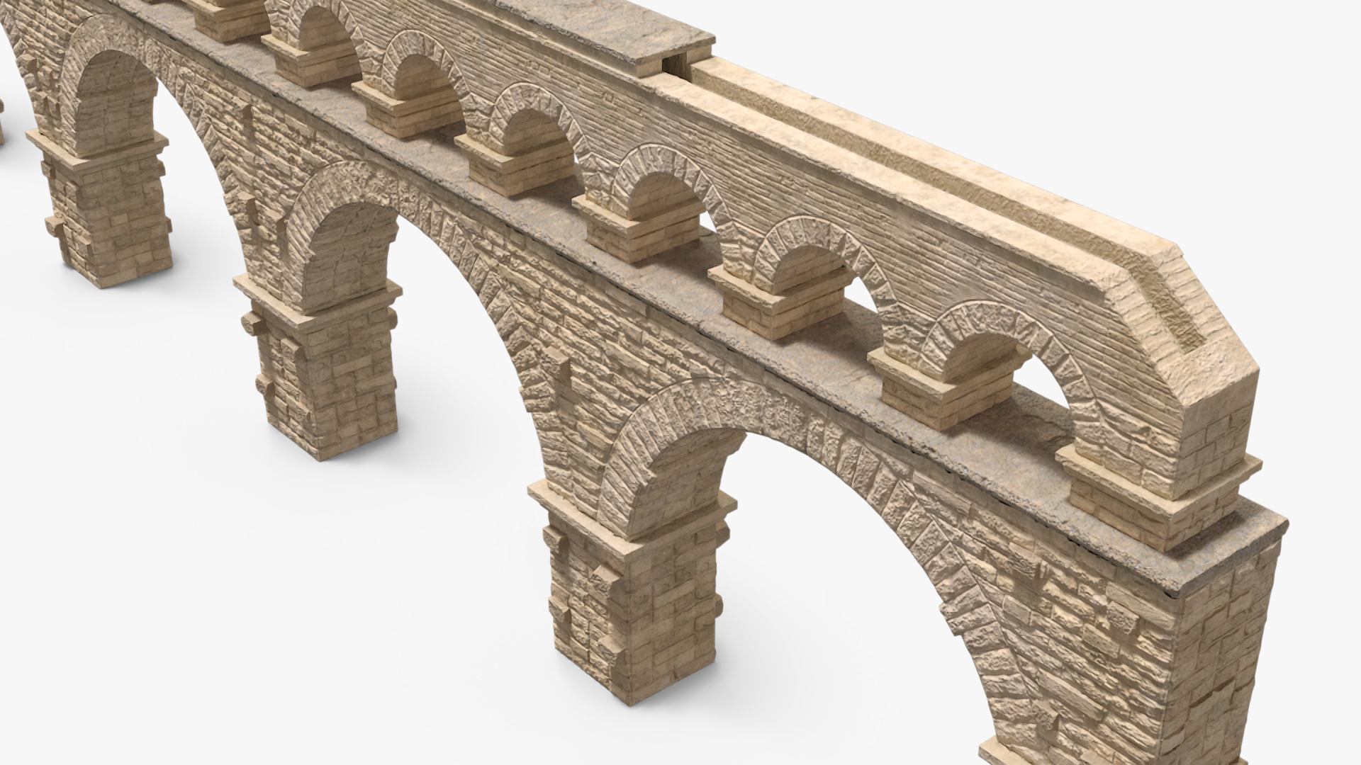 3D model Single Tier Aqueduct