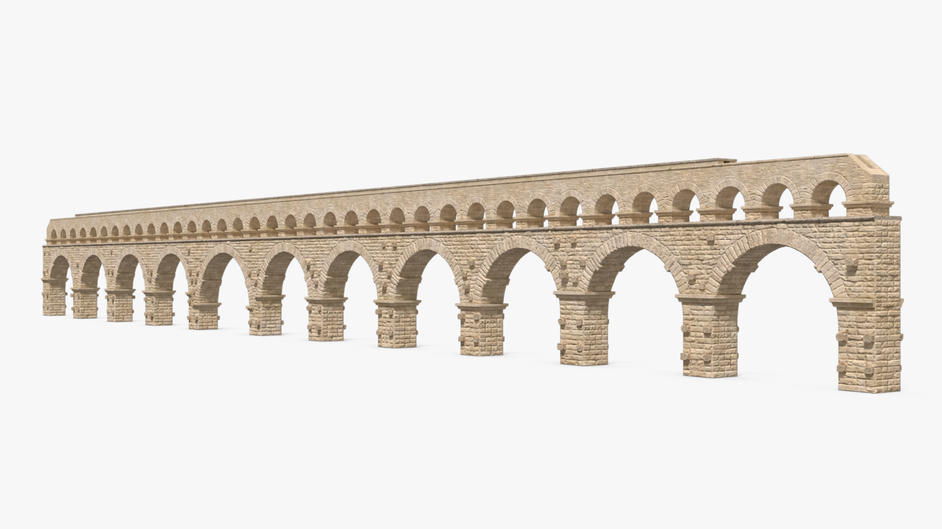 3D model Single Tier Aqueduct