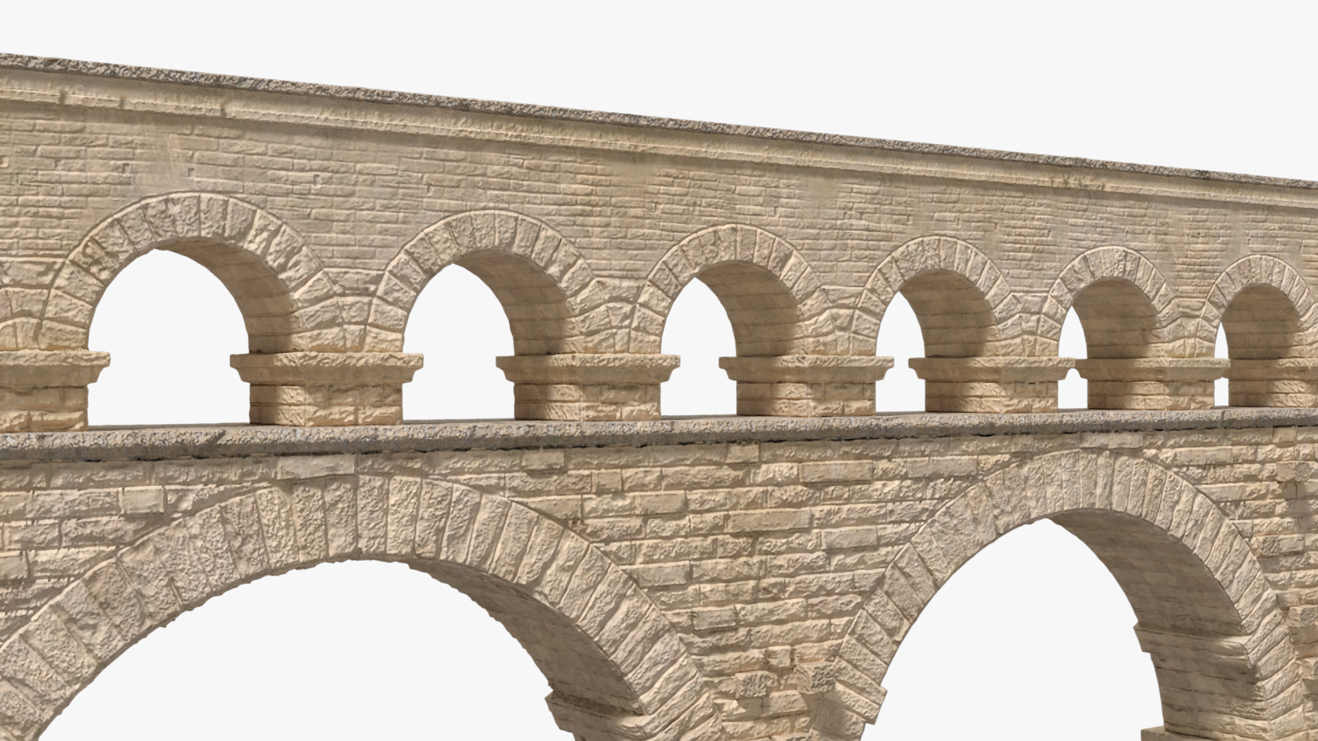 3D model Single Tier Aqueduct