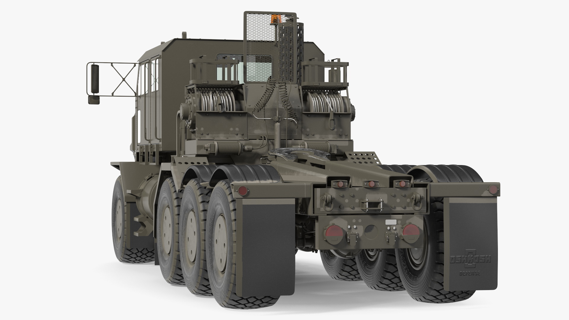 3D Tank Transporter for Military Rigged