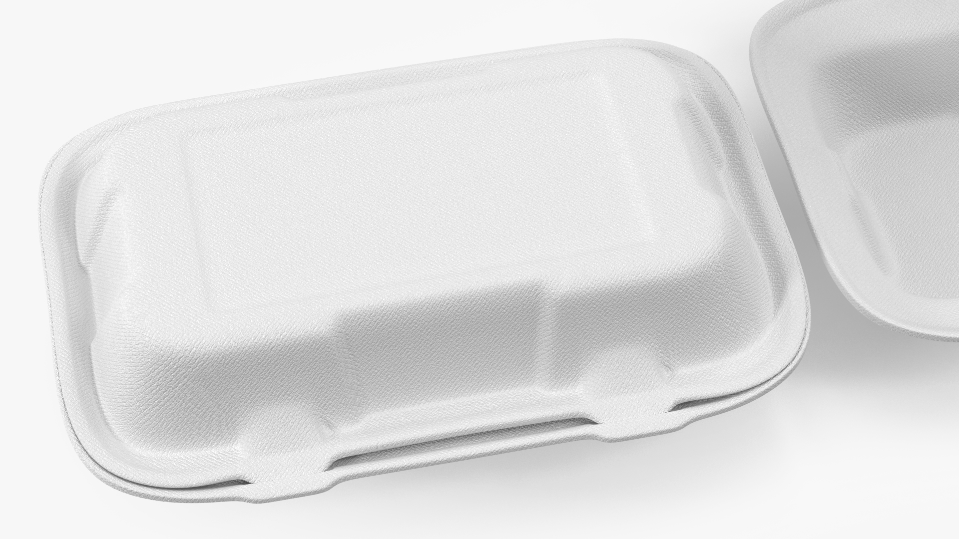 3D model Rectangular Food Container Set